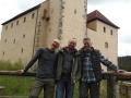 Jan, Sepp und Michael auf der Burg